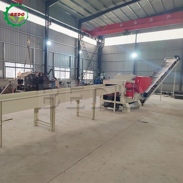 380V elettrica macchina di frantumazione del legno industriale 310x700mm tipo tamburo di ingresso trituratore di rami