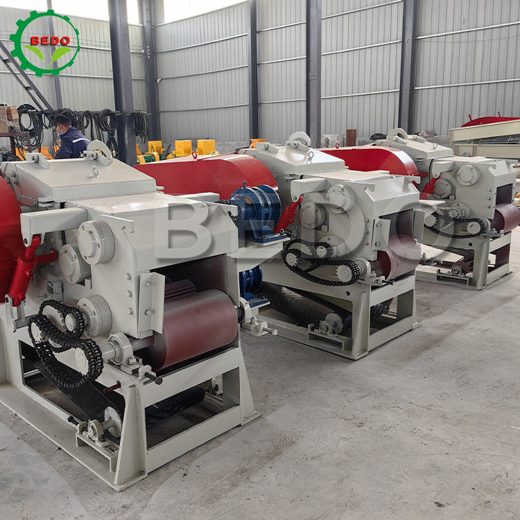 590rpm 3-5t/h Macchina per la frantumazione del legno a tamburo 1 anno di garanzia