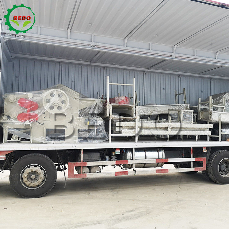 Palm EFB Empty Fruit Bunch Shredder Wood Chipper Machine Motore diesel da 110 kW per la centrale elettrica a biomassa