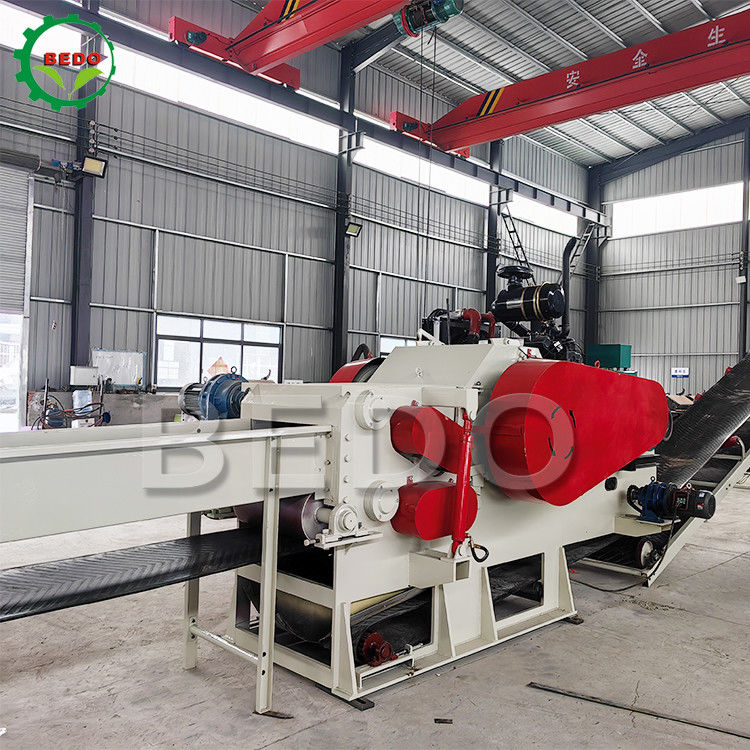 Palm EFB Empty Fruit Bunch Shredder Wood Chipper Machine Motore diesel da 110 kW per la centrale elettrica a biomassa