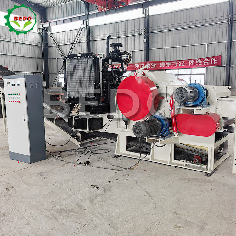 Trituratore di tipo industriale per macchina cippatrice per legno con tamburo per rami di albero resistente da 110KW