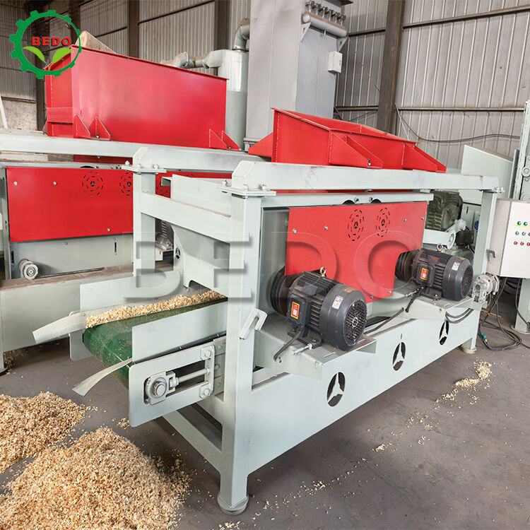 Macchine per spalle di legno in acciaio al carbonio 1-2 mm Spalle uniformi attrezzature automatiche per il riciclaggio dei rifiuti di legno
