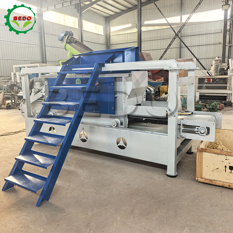 Macchina a doppio albero di potenza per le spalle di legno 7.5kw 400kg/h Capacità attrezzature in acciaio al carbonio