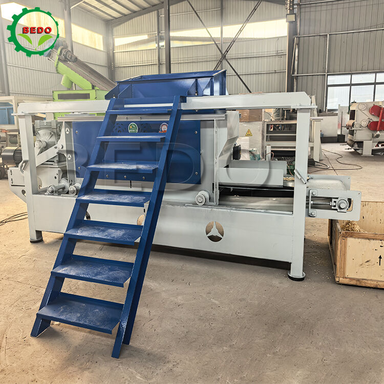 125 mm di diametro a rulli Macchina per spalle di legno con capacità 400-500 kg/ora e funzionamento automatico