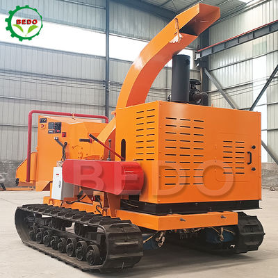 Crawler Legno ramo di legno Chipper Shredder macchina Motore diesel 102HP