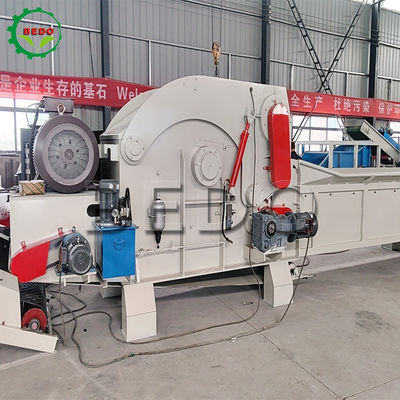 3KW 4KW Motore di scarico Potenza Macchina di frantumazione del legno con 1000MM Larghezza dimensione alimentatore