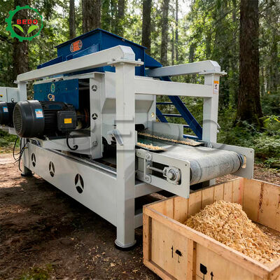 125 mm macchina per le spalle di legno a rulli corpo in acciaio al carbonio 7.5kw attrezzatura a doppio albero principale