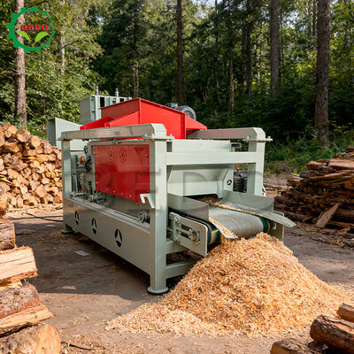 Macchina per trucioli di legno con potenza di esercizio 4kw Capacità 400 kg / h Struttura in acciaio Attrezzatura per la lavorazione del legno durevole