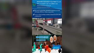 Cippatrice a tamburo di legno con alimentazione automatica con protezione da sovraccarico di sicurezza e controllo PLC