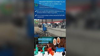 Macchina per la produzione di segatura di legno industriale ad alta capacità con motore elettrico